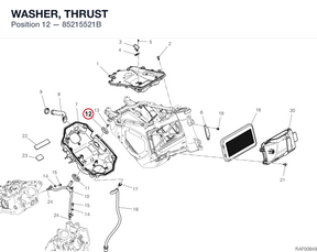 WASHER, THRUST 85215521B diagram position
