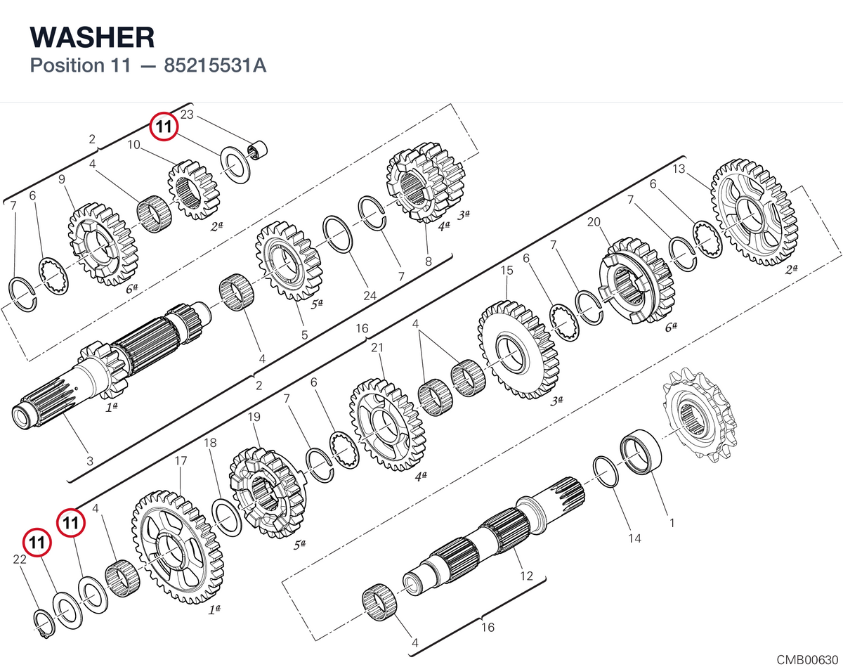 WASHER 85215531A diagram position