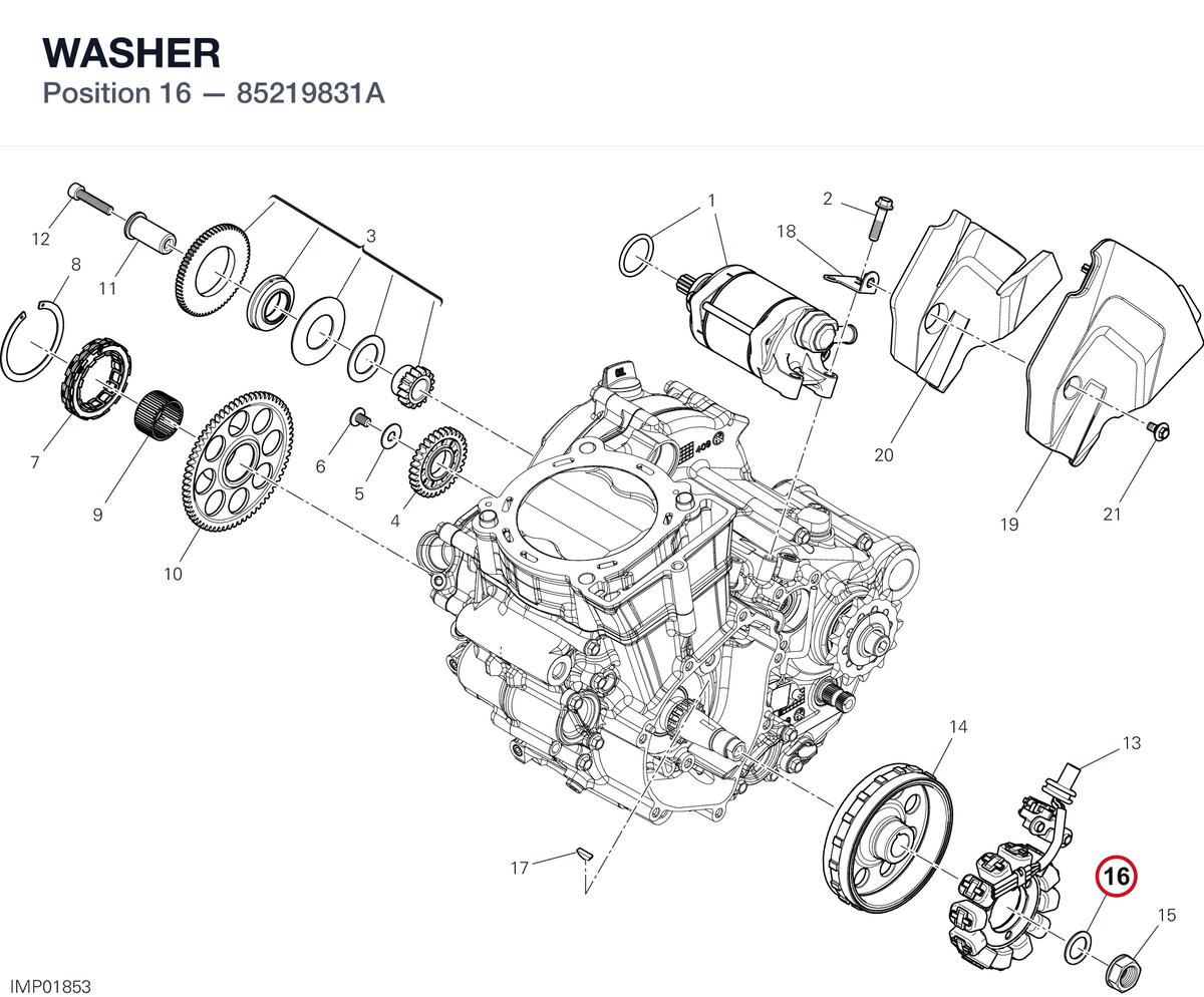 WASHER 85219831A diagram position