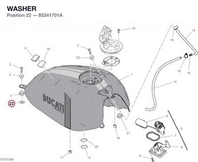 WASHER 85241701A diagram position