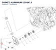GASKET, ALUMINIUM 12X16X1.5 85250261A diagram position