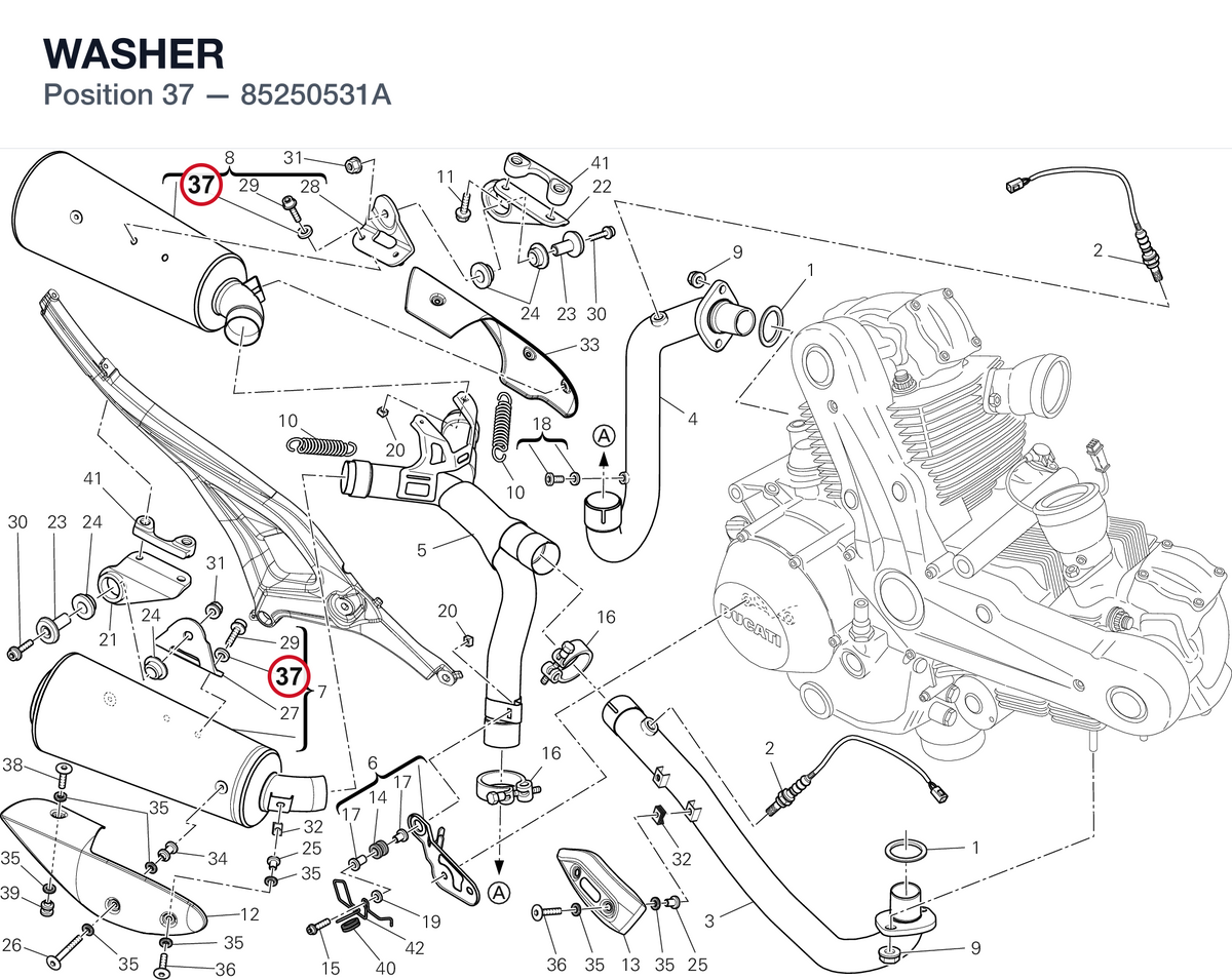 WASHER 85250531A diagram position
