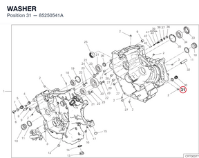 WASHER 85250541A diagram position