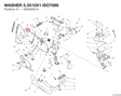 WASHER 5.3X10X1 ISO7089 85250551A diagram position