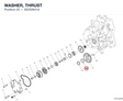 WASHER, THRUST 85250941A diagram position