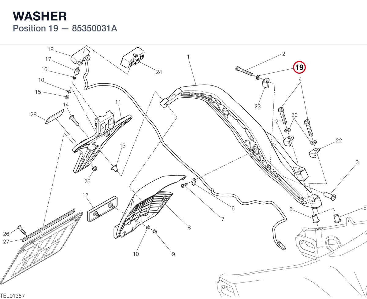 WASHER 85350031A diagram position