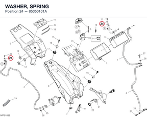 WASHER, SPRING 85350101A diagram position