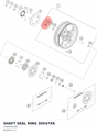 Diagram preview: SHAFT SEAL RING 30X47X8 (J760304708)