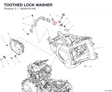 TOOTHED LOCK WASHER 85540101AA diagram position