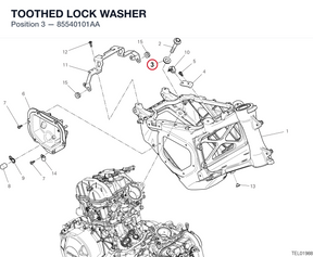 TOOTHED LOCK WASHER 85540101AA diagram position
