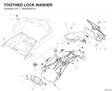 TOOTHED LOCK WASHER 85550041A diagram position