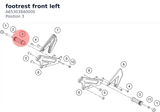 Diagram preview: footrest front left (A65303840000)