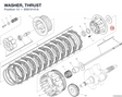 WASHER, THRUST 85610141A diagram position