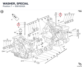 WASHER, SPECIAL 85610242A diagram position
