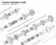 THRUST WASHER 0.5 MM 85610311A diagram position