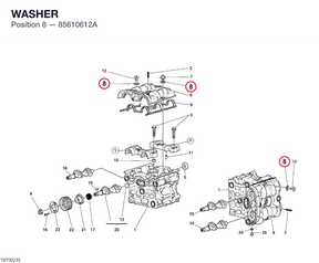 WASHER 85610612A diagram position