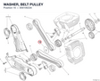 WASHER, BELT PULLEY 85610623A diagram position