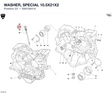 WASHER, SPECIAL 10.5X21X2 85610641A diagram position