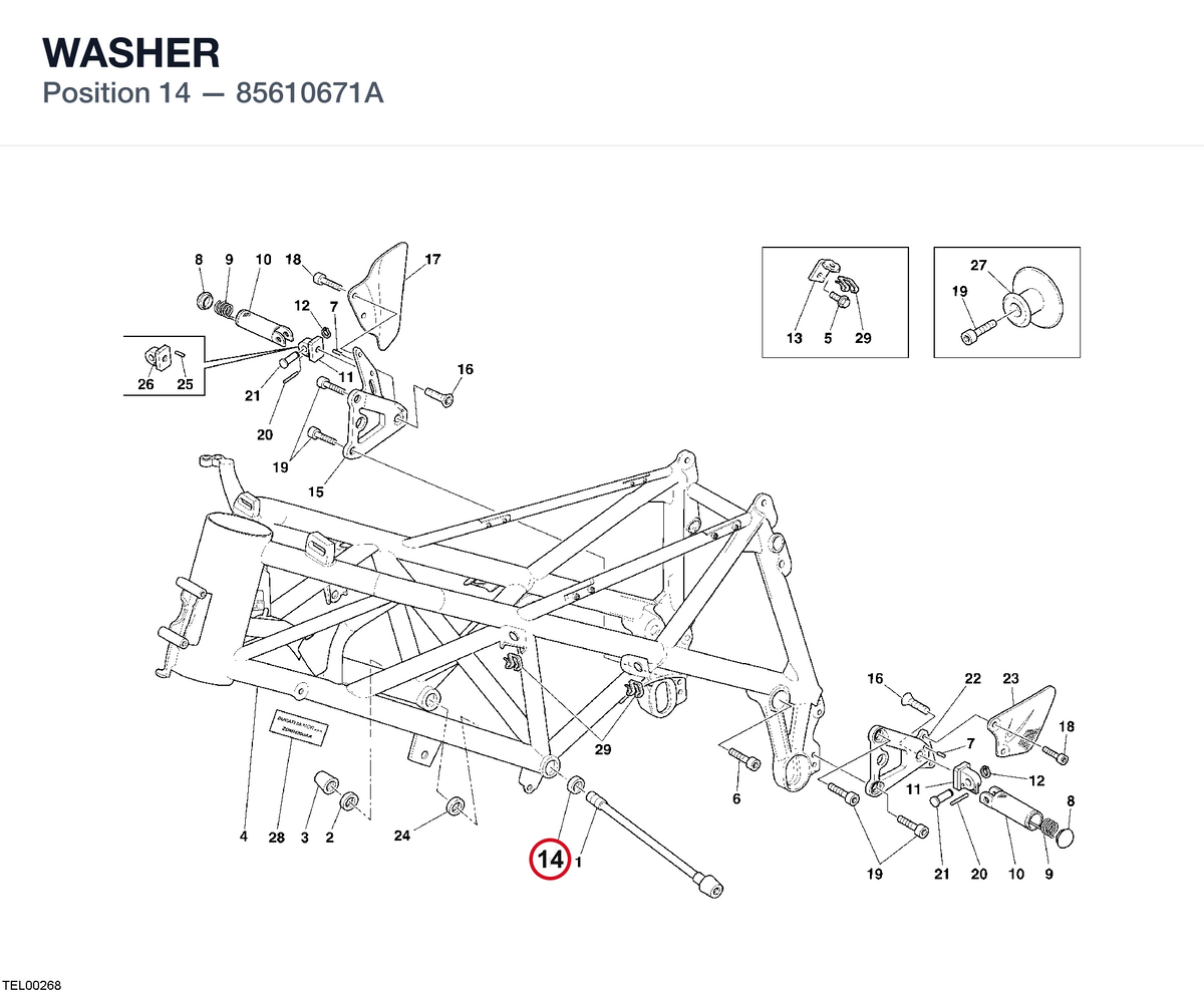 WASHER 85610671A diagram position