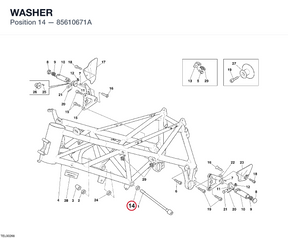 WASHER 85610671A diagram position