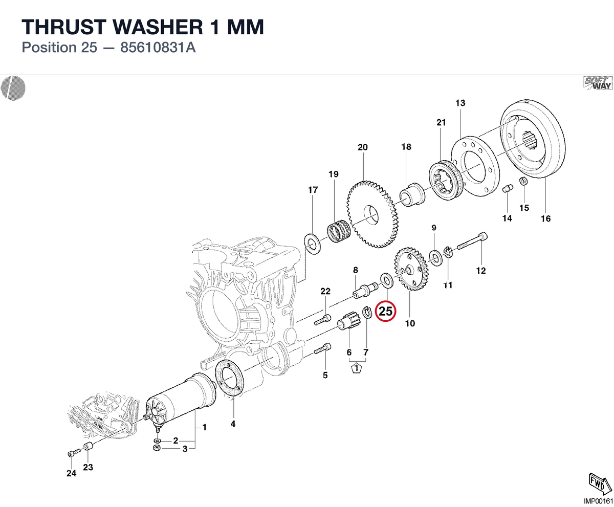 THRUST WASHER 1 MM