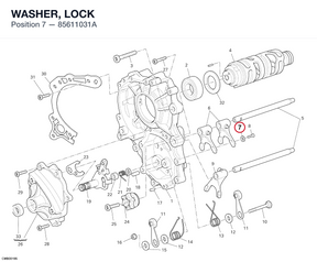 WASHER, LOCK 85611031A diagram position