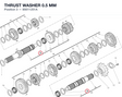 THRUST WASHER 0.5 MM 85611251A diagram position