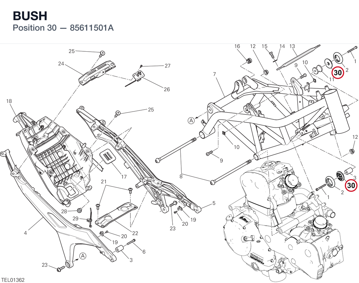 BUSH 85611501A diagram position