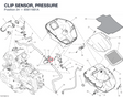 CLIP SENSOR, PRESSURE 85611661A diagram position