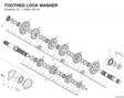 TOOTHED LOCK WASHER 85611811A diagram position
