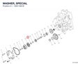 WASHER, SPECIAL 85611861B diagram position