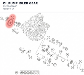 Diagram preview: OILPUMP IDLER GEAR (79238006000)