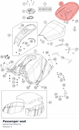 Diagram preview: Passenger seat (A62407047000C1A)