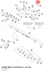 Diagram preview: CRANK BOLT F.CONTROL FL.125'98 (50337019000)