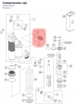 Diagram preview: Compression cpl. (50180213S27)