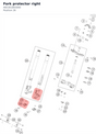 Diagram preview: Fork protector right (A65301893000)