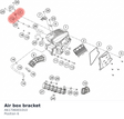 Diagram preview: Air box bracket (A61706001010)