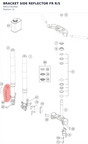 Diagram preview: BRACKET SIDE REFLECTOR FR R/S (90512181000)
