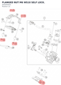 Diagram preview: FLANGED NUT M6 WS10 SELF LOCK. (J926060000)