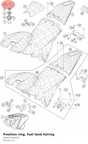 Diagram preview: Position ring, fuel tank fairing (A56007025020)