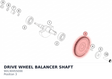Diagram preview: DRIVE WHEEL BALANCER SHAFT (90130055000)