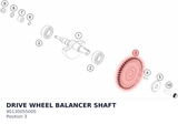 Diagram preview: DRIVE WHEEL BALANCER SHAFT (90130055000)