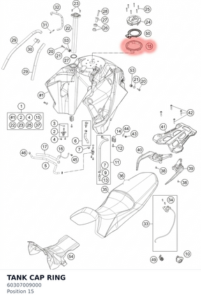 Diagram preview: TANK CAP RING (60307009000)