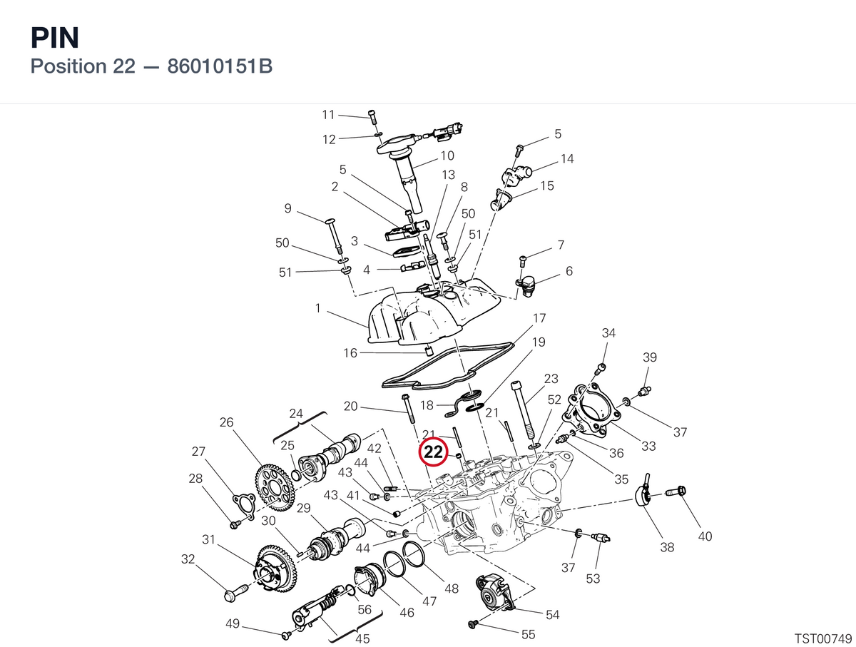 PIN 86010151B diagram position