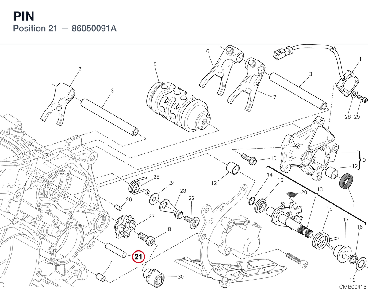 PIN 86050091A diagram position