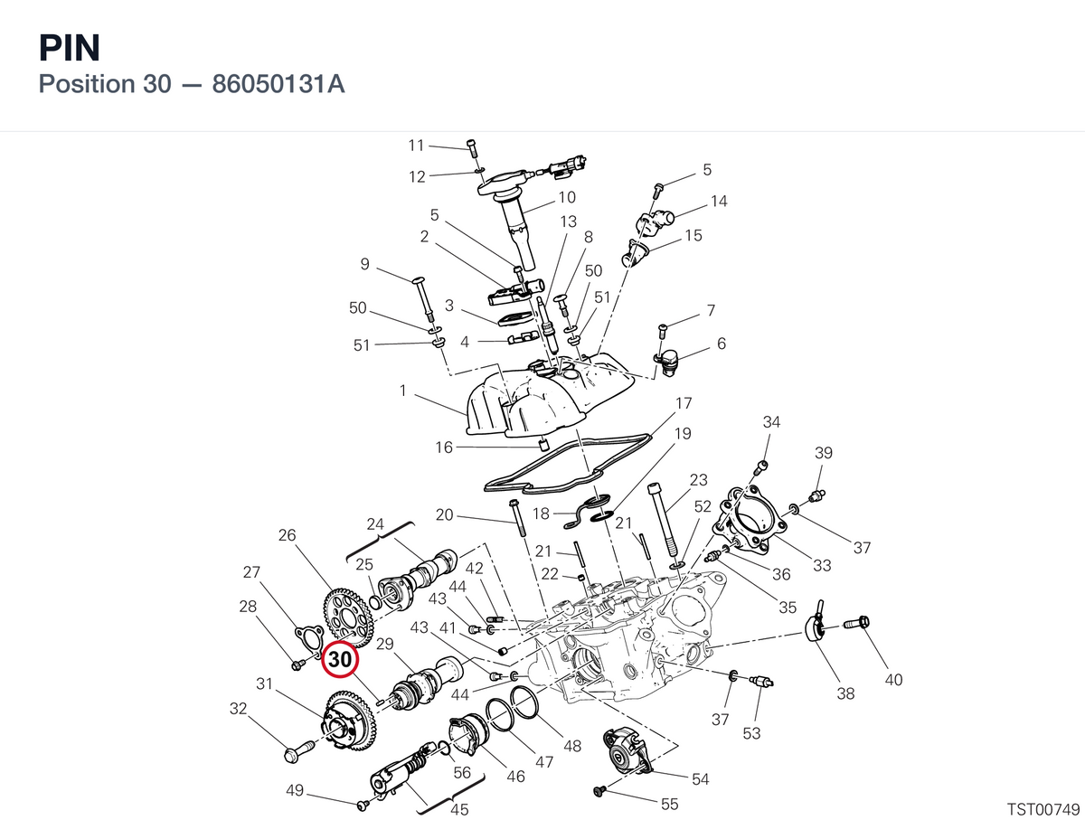 PIN 86050131A diagram position