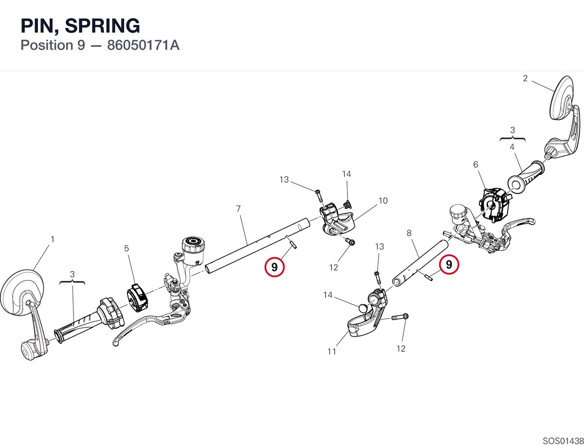 PIN, SPRING 86050171A diagram position