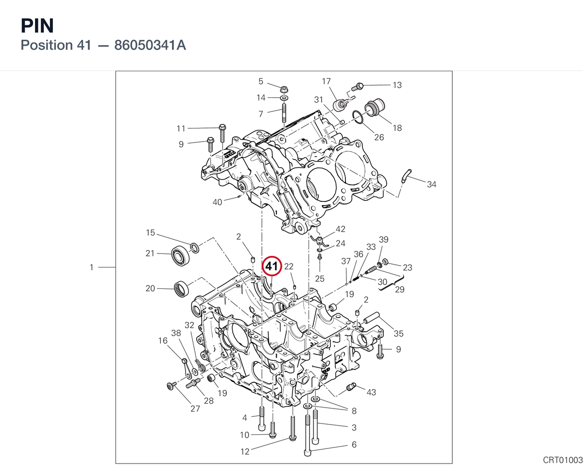 PIN 86050341A diagram position