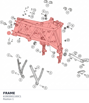 Diagram preview: FRAME (61903001100C1)