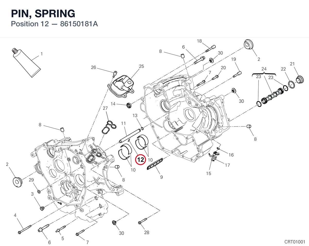 PIN, SPRING 86150181A diagram position